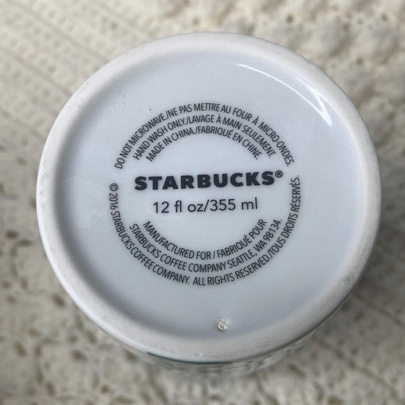 STARBUCKS Word Search Ceramic Tumbler w/Lid 12 oz. - Picture 3 of 6
